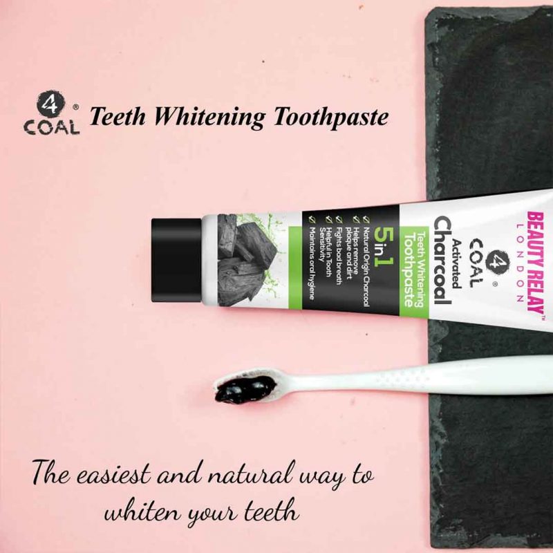 Charcoal Toothpaste With Clove Oil For Teeth - Beauty Relay India